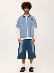 Aelfric Eden Plaid Layered Long Sleeve Shirt