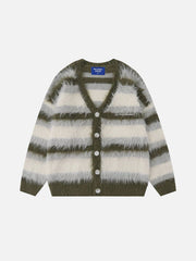 Aelfric Eden Oversized Blocking Striped Cardigans