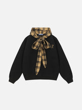 Aelfric Eden Plaid Bow Pullover Hoodie