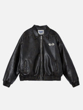 Aelfric Eden Faux Leather Cropped Jacket