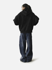 Aelfric Eden Oversized Thermal Pattern Pullover Hoodie