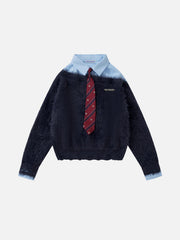 Aelfric Eden Tie Two Layer Sweater