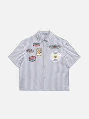 Aelfric Eden Boxy Racing Patch Short Sleeve Shirt