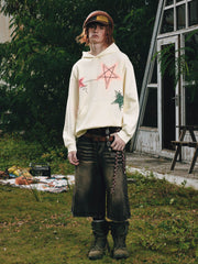 Aelfric Eden Graffiti Star Graphic Pullover Hoodie