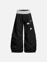 Aelfric Eden Polka Dot Waist Baggy Barrel Pants