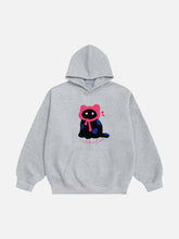 Aelfric Eden Oversized Embroidery Cat Hoodie