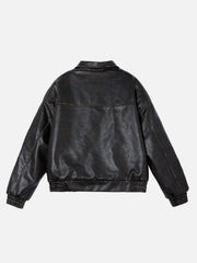 Aelfric Eden Faux Leather Cropped Jacket