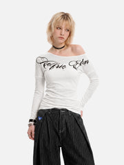 Aelfric Eden Off-The-Shoulder Long Sleeve Tee