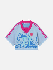 Aelfric Eden V-neck Make Waves Knit Jersey