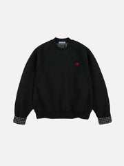 Aelfric Eden Plaid Patchwork Sweatshirt