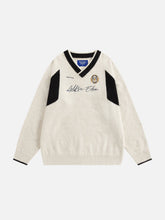 Aelfric Eden Patchwork V-Neck Sweater