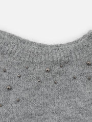 Aelfric Eden Beaded Off-The-Shoulder Sweater