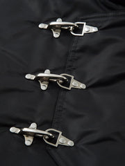 Aelfric Eden Faux Fur Buckle Bomber Coat
