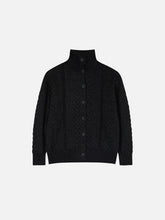 Aelfric Eden Cable Knit High-Neck Cardigan