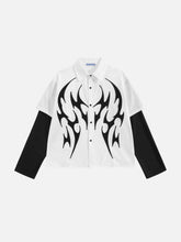 Aelfric Eden Tribal Panel Layered Long Sleeve Shirt