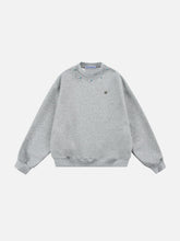 Aelfric Eden Turquoise Stud Collar Sweatshirt