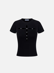 Aelfric Eden Rhinestone Cross Baby Tee