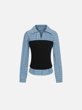 Aelfric Eden Layered Plaid Panel Long Sleeve Shirt