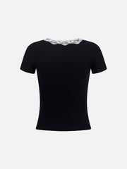 Aelfric Eden Lace Ribbon Trim Baby Tee