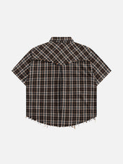 Aelfric Eden Boxy Plaid Short Sleeve Shirt