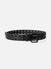 Allover Grommet Double Prong Belt