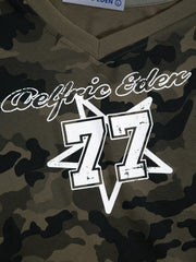 Aelfric Eden Cropped CAMO 77 Off-The-Shoulder Tee