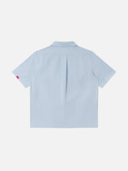 Aelfric Eden Boxy Stripe Embroidery Short Sleeve Shirt