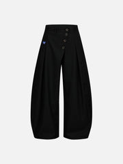 Aelfric Eden Asymmetric Button Baggy Barrel Pants