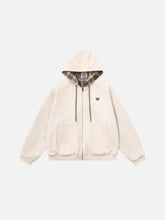 Aelfric Eden Boxy Reversible Plaid Zip Up Hoodie