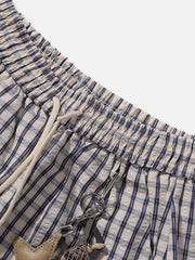 Aelfric Eden Plaid Charm Baggy Barrel Sweatpants