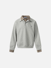 Aelfric Eden Boxy Plaid Collar Sweatshirt