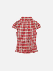 Aelfric Eden Bow Plaid Short Sleeve Shirt