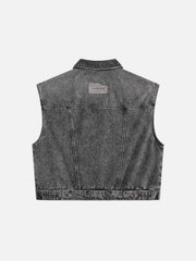 Aelfric Eden Super Boxy Fireman Clasp Denim Vest