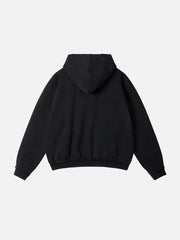 Aelfric Eden Distressed Rhinestone Zip Up Hoodie