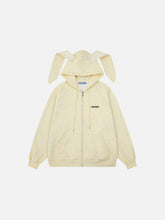 Aelfric Eden Bunny Ear Zip Up Hoodie