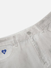 Aelfric Eden Washed Patch Longline Jorts