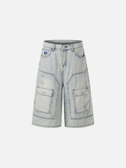 Aelfric Eden Washed Multi Pocket Longline Jorts