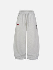 Aelfric Eden Cross Print Baggy Sweatpants