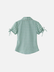 Aelfric Eden Plaid Cat Short Sleeve Shirt
