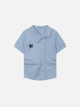 Aelfric Eden Embroidered Plaid Short Sleeve Shirt