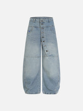 Aelfric Eden Asymmetric Button Baggy Barrel Jeans