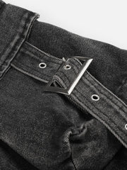 Aelfric Eden Distressed Strap Longline Jorts