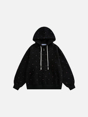 Aelfric Eden Colorful Polka Dot Zip Up Hoodie