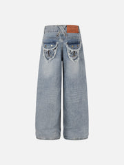 Aelfric Eden Washed Frayed Jeans