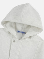Aelfric Eden Boxy Curved Zip Up Hoodie