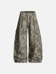 Aelfric Eden Leopard Baggy Barrel Jeans