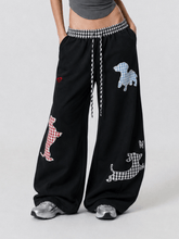 Aelfric Eden Plaid Dog Baggy Barrel Sweatpants