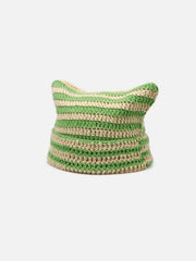 Stripe Cat Ear Beanie