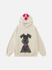 Aelfric Eden Oversized Graffiti Dog Graphic Hoodie
