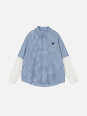 Aelfric Eden Plaid Layered Long Sleeve Shirt